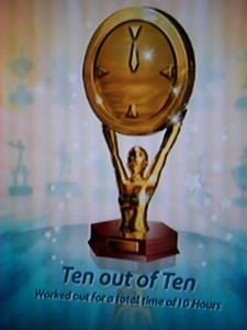 Ten out of Ten trophy