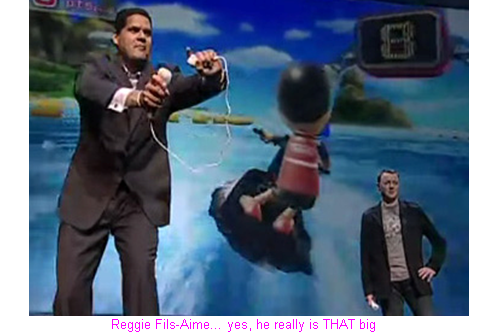 Reggie Fils-Aime... yes, he really is THAT big